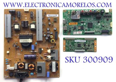KIT DE TARJETAS PARA TV LG / MAIN EBT62841587 / EAX65391006 / FUENTE EAY63072101 / EAX65423801 / T-CON 34.29110.019 / TT5461B03-2-C-1 / 3429110019 / PANEL HC550DUN-VSHS2-11XX / MODELO 55LB5900-UV BUSCLJR